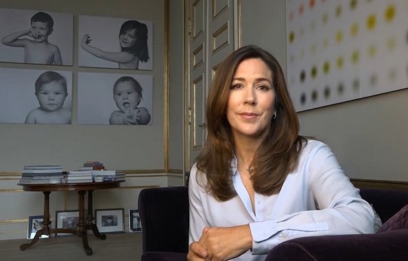 Crown Princess Mary said that The Danish National Center for Grief has established a telephone helpline