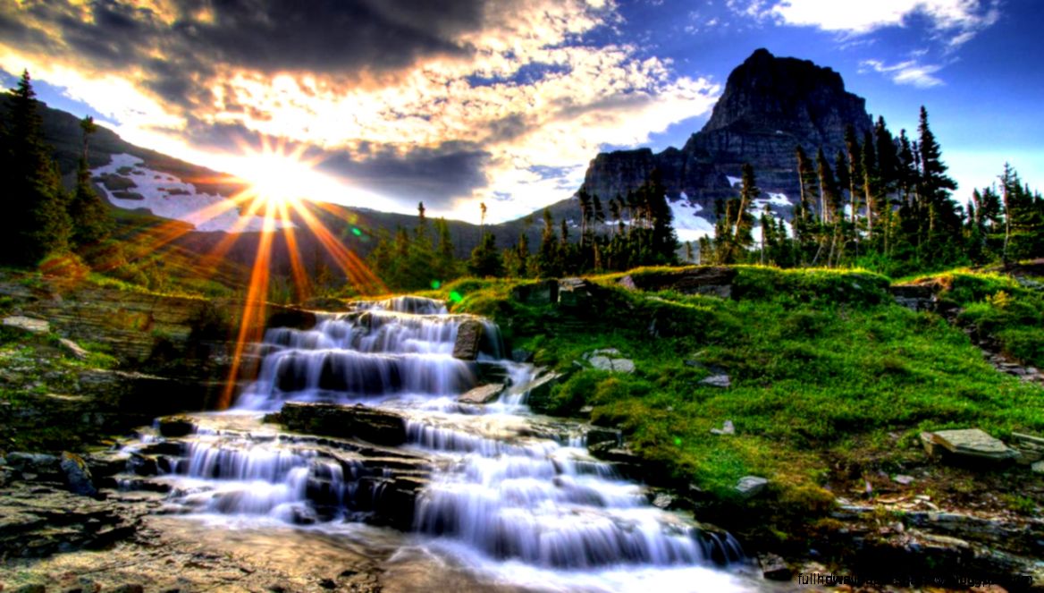 Beautiful Small Waterfall Nature Scenery Wallpaper  Wallpaper Gallery