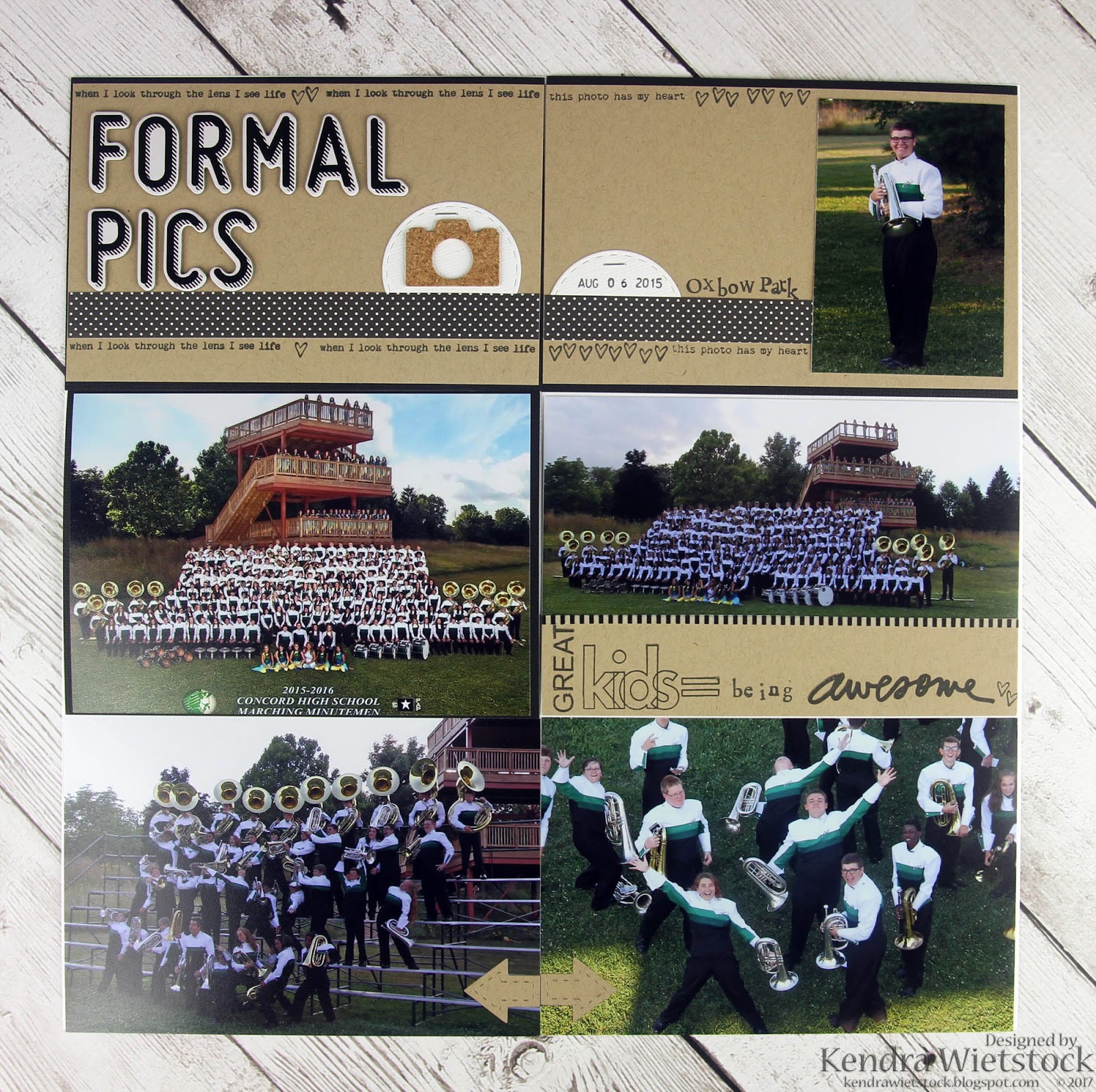 Kendra's Paper Creations Marching Band Pages 2015