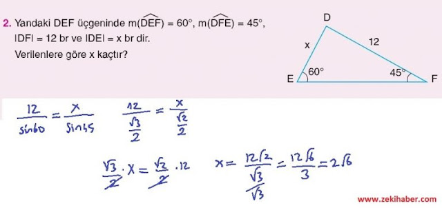 11. Sınıf Top Yayınları Matematik 54. Sayfa Cevapları 1. Ünite
