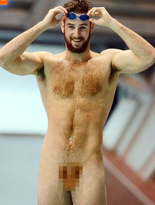 Male Nude Swimmer 36