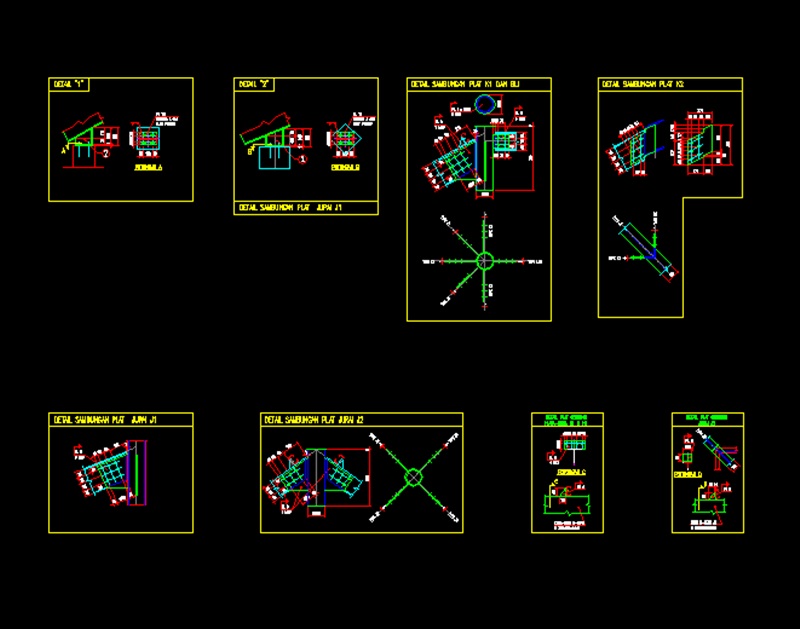 Gambar Kerja Detail KudaKuda Baja Ringan File Dwg Kaula