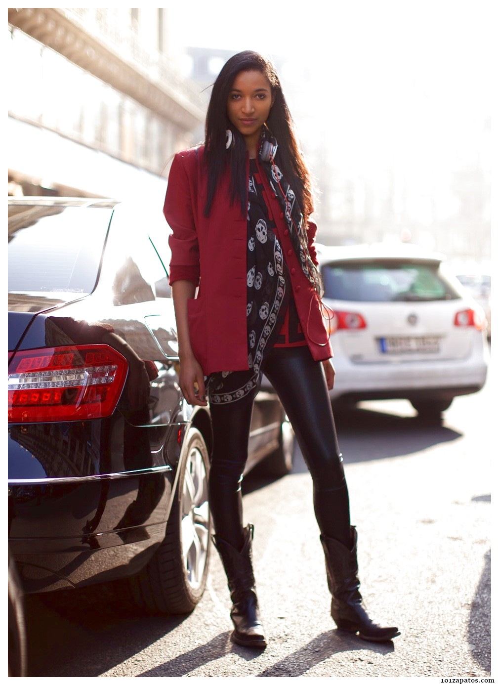 botas negras vaqueras