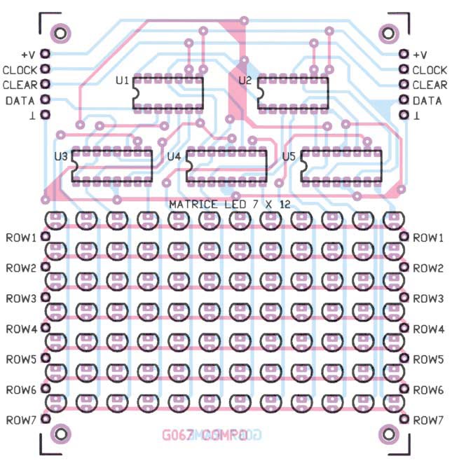 Schema electronique panneau lumineux