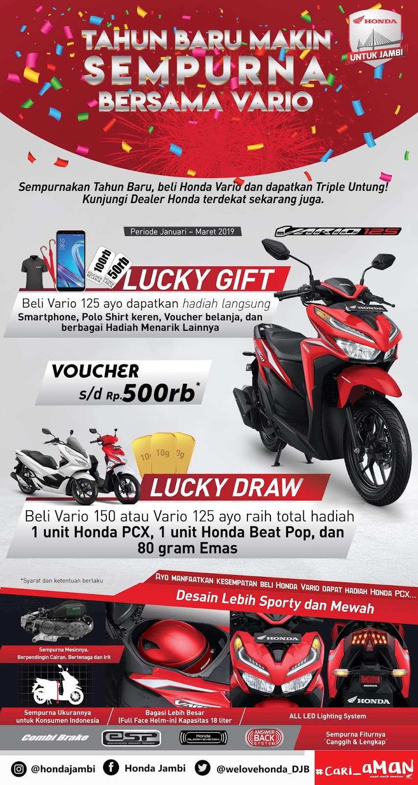 Brosur Kredit Motor Honda Januari 2019 Dealer Sepeda Motor Honda Sungai Bahar Jambi