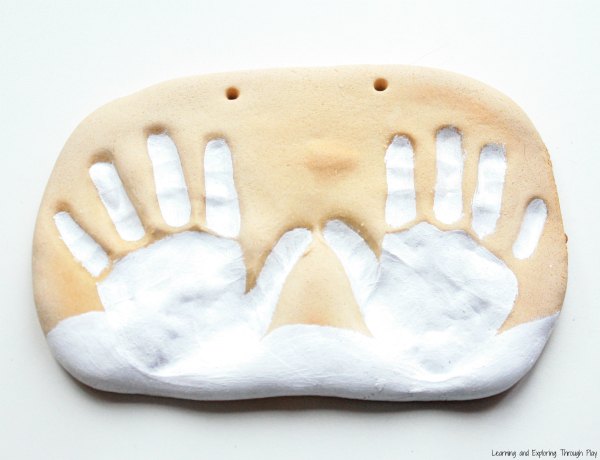 Salt Dough Snowman Keepsake for Kids to Make