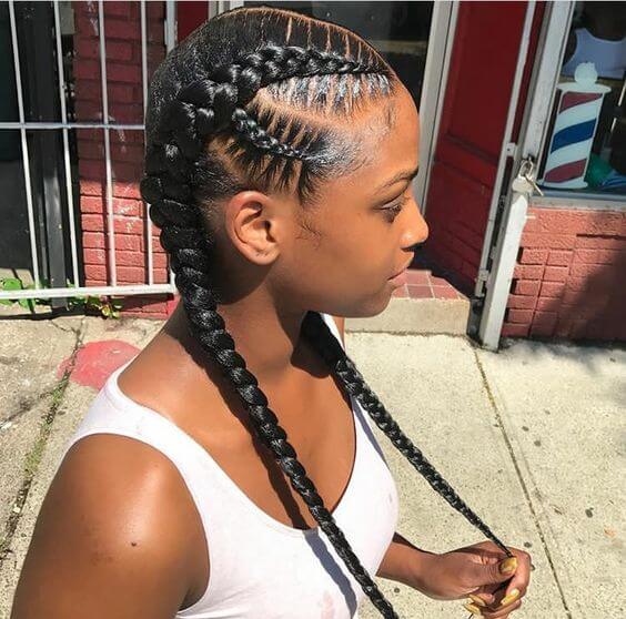 20 Two Braids Hairstyles For African Women To Try In Summer
