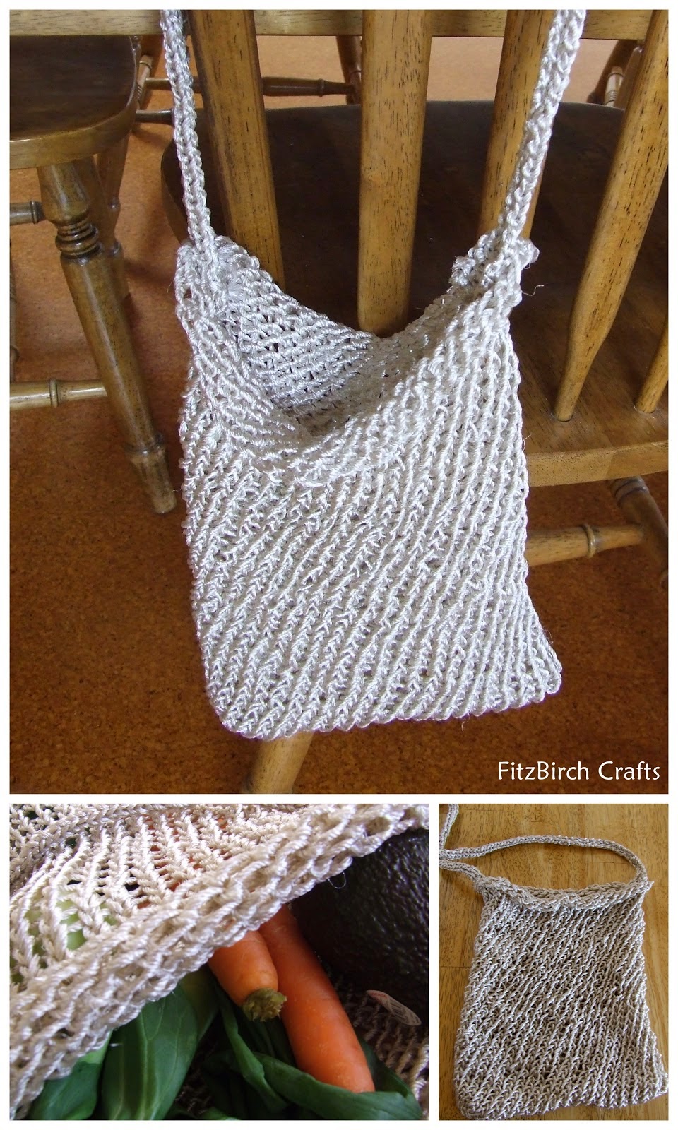 Knitting Pattern Market Bag