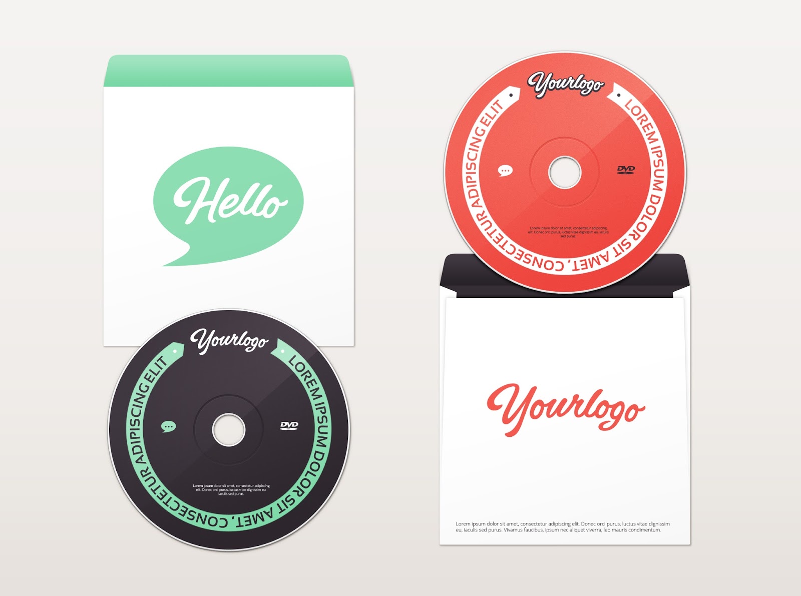 DVD Cover MockUp Set