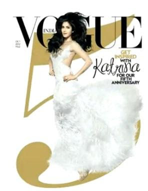 Katrina kaif on the cover page of Vogue 