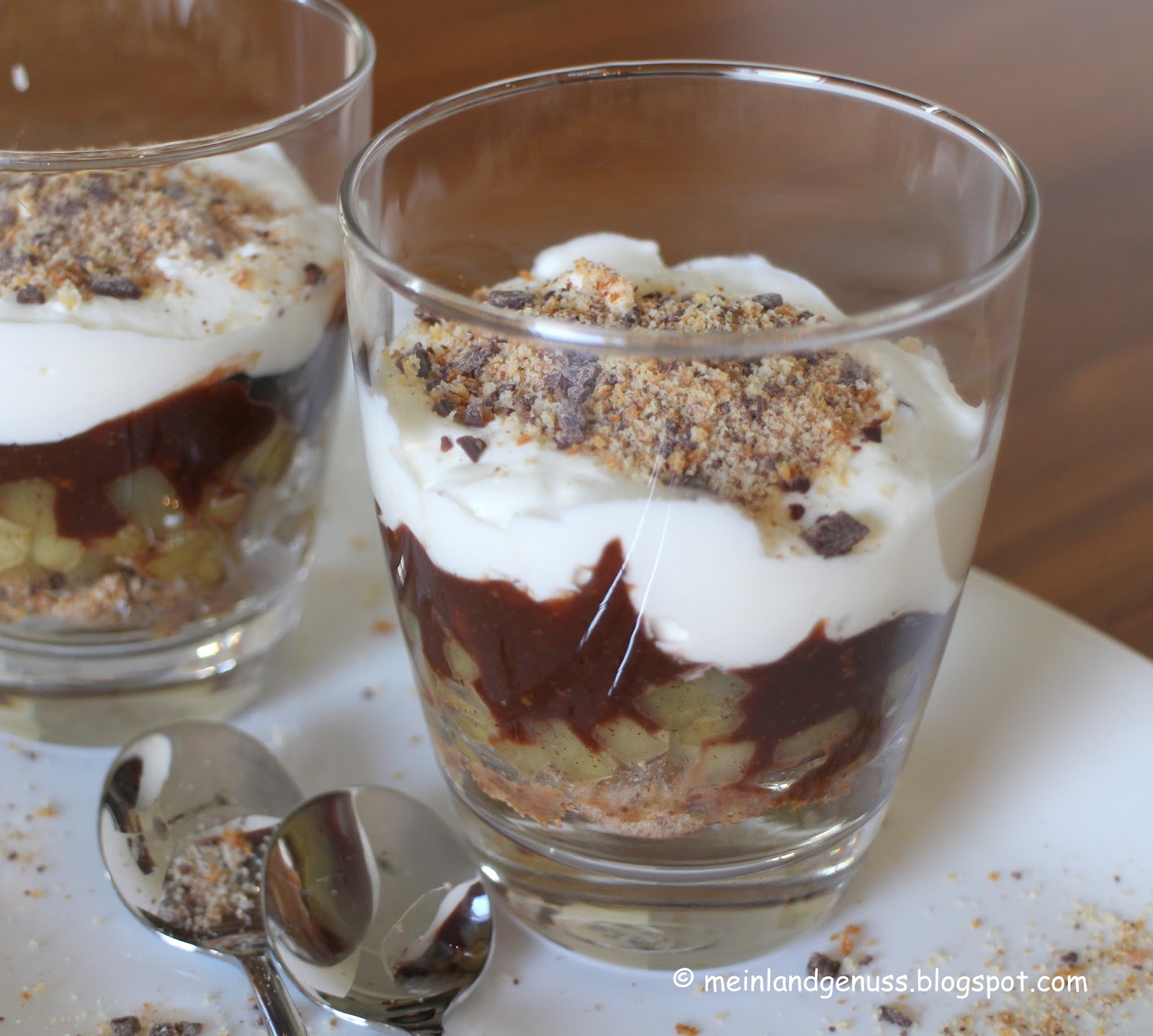 mein Land und Gartengenuss : Karamell-Apfel-Trifle