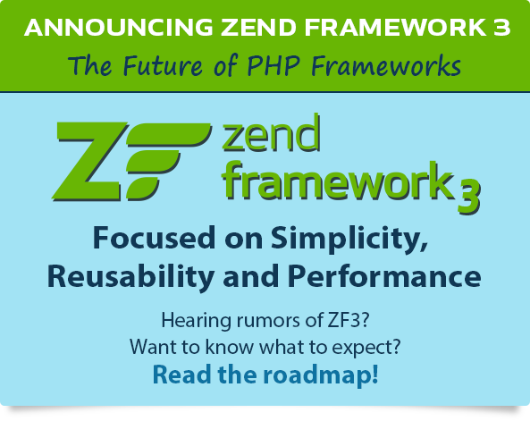 Roadmap Zend 3 Framework