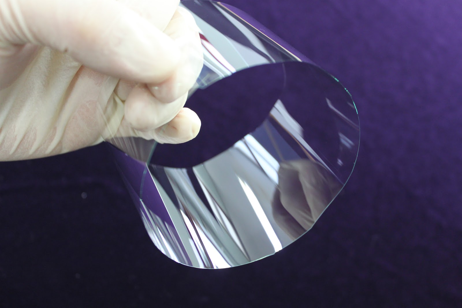 Etching Glass by HanaAMT Thin glass slim glass 0.08mm Thickness