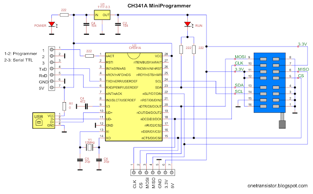 CH341A Mini Programmer Schematic