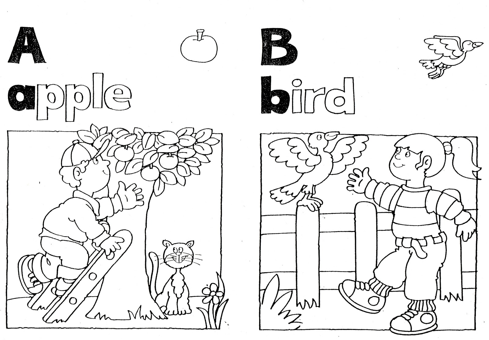 Bilingüismo II. Colegio San Ignacio: Alfabetos en inglés para colorear