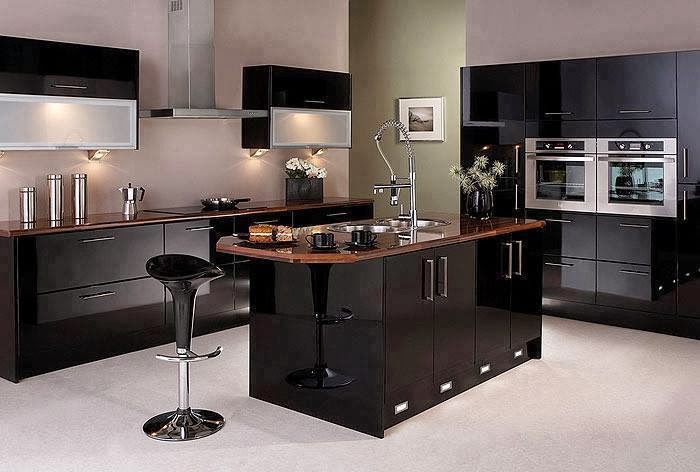 Best Home Decorating Ideas: 7 amazing Bold and black kitchen designs