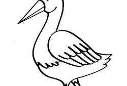 Catatanku Anak Desa Mewarnai Gambar Bangau