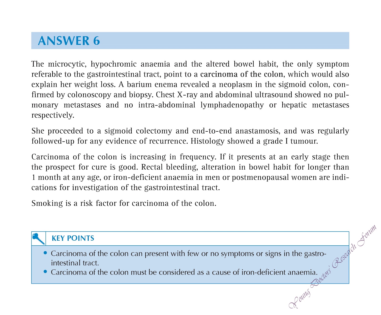 Clinical Case 6 Weight Loss YOUNG DOCTORS' RESEARCH FORUM