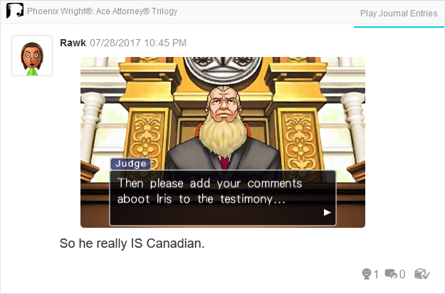 Phoenix Wright Ace Attorney Trials and Tribulations Canadian Judge aboot
