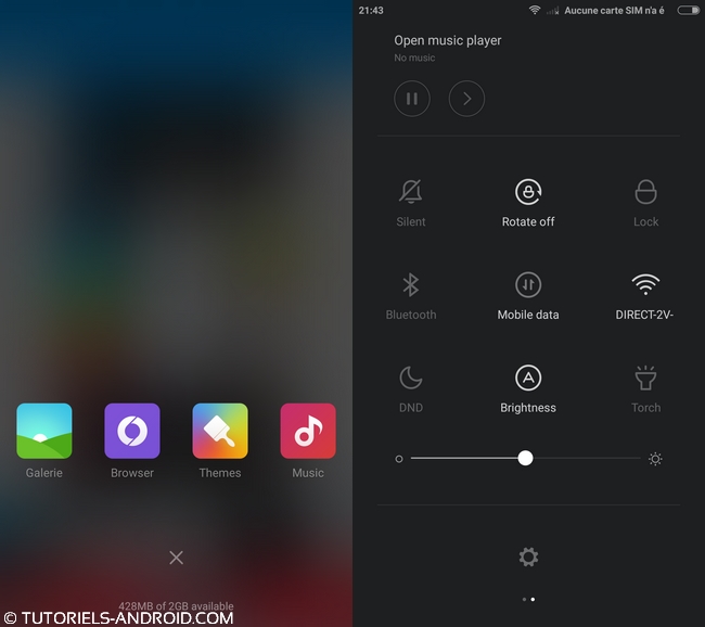 Captures d'écran MIUI v6
