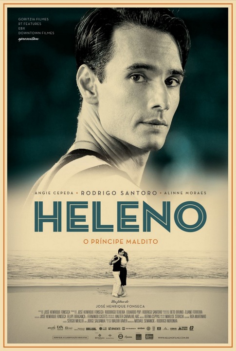 Pôster do filme "Heleno", com Rodrigo Santoro