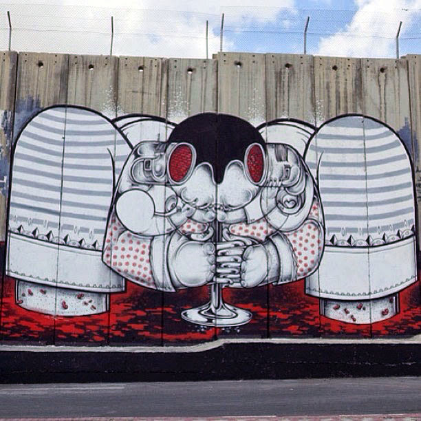 Street Art Duo How Nosm In Palestine Where They Painted Several New Pieces. 5