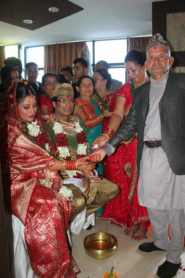 shree krishna shrestha and sweta khadka marriage photo