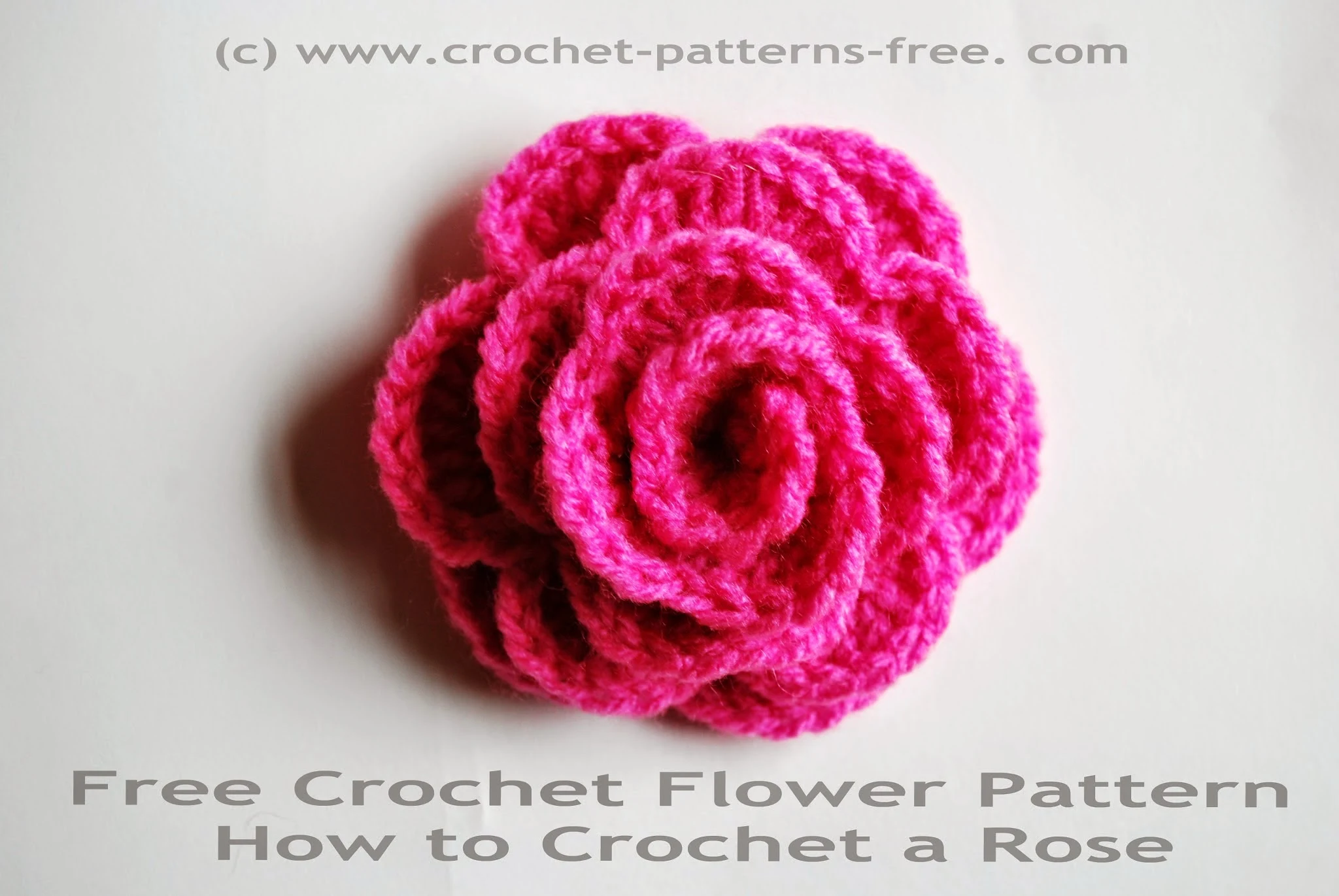 crochet flower pattern free