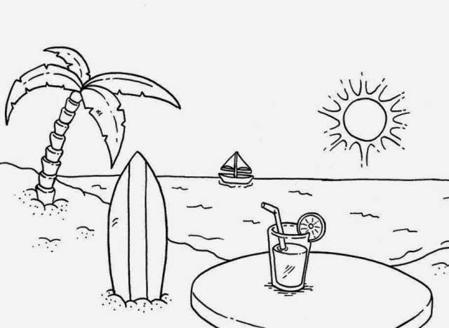10 Sketsa Gambar Mewarnai Pemandangan Alam Pantai 10 Sketsa Gambar Mewarnai Pemandangan Alam Pantai