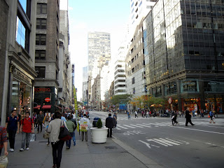 Walking on fifth avenue