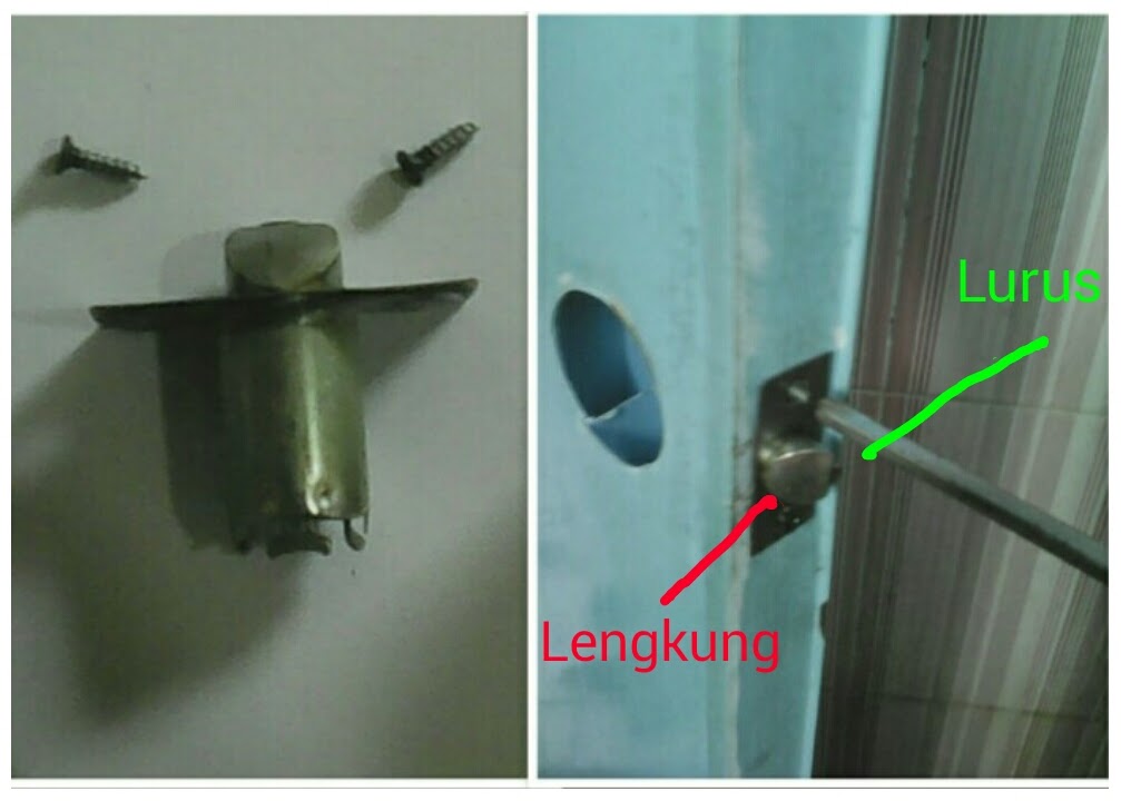 Kerja Sendiri Cara Memasang Kunci/Handle Kamar Mandi/WC