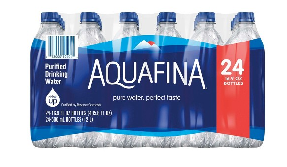 how much is a case of water at target how much is a case of water at target