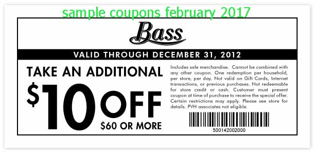 Bass shoes coupons printable 2018