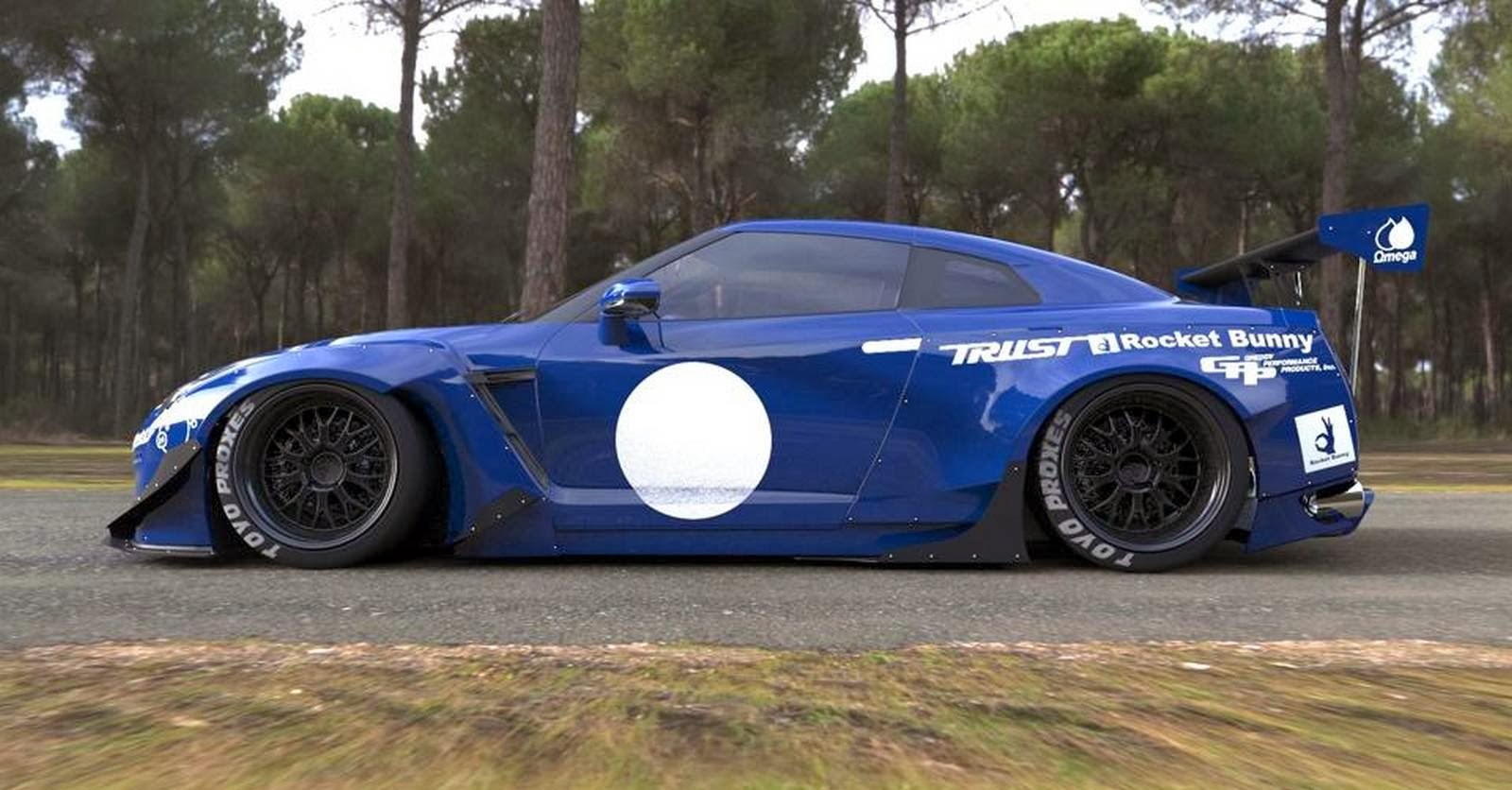 Nissan GTR r35 Rocket Bunny С„РёРѕР»РµС‚РѕРІС‹Р№