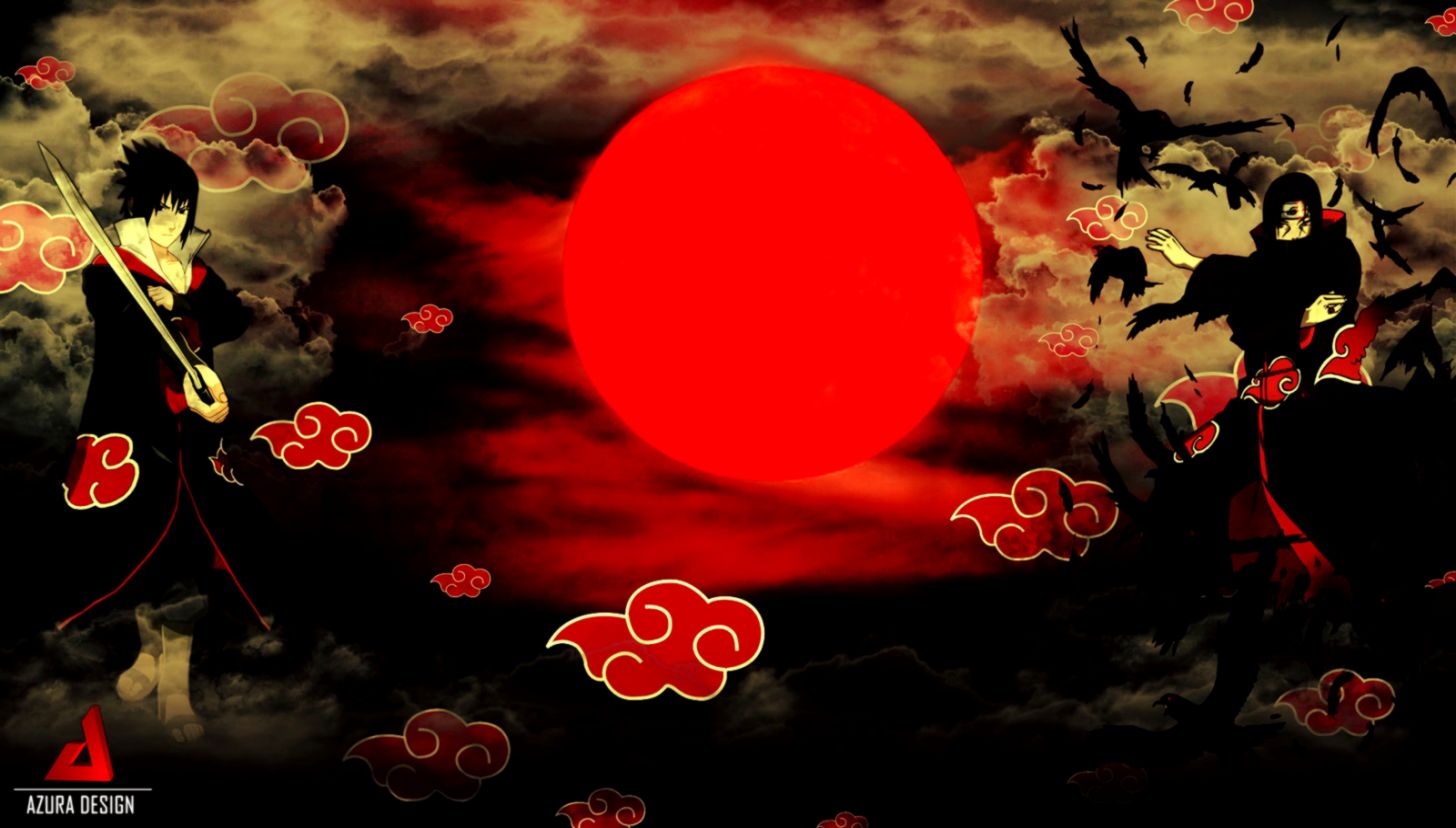 Itachi e Sasuke  Akatsuki Wallpaper by AzuraDesign on DeviantArt