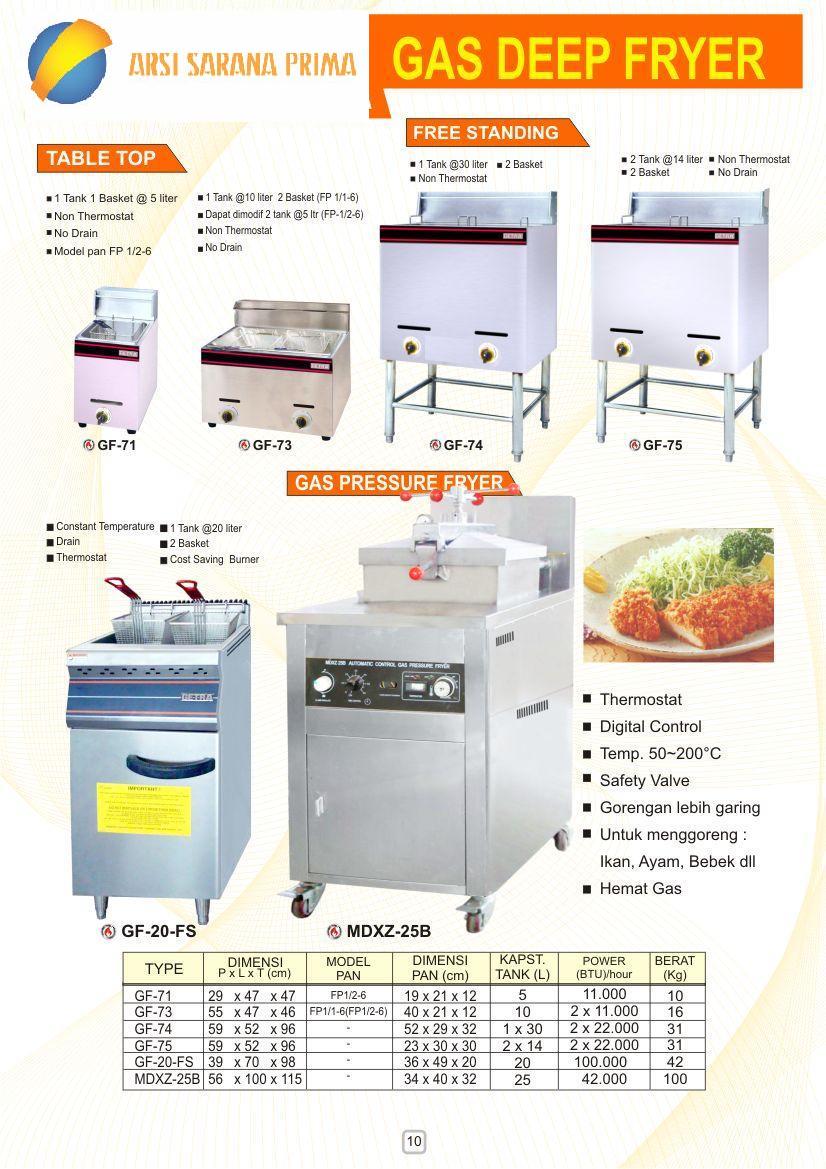 ARSI SARANA PRIMA Gas Deep fryer