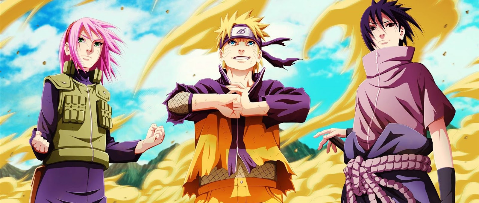 Cada arco de história de Naruto e Shippuden, em ordem cronológica