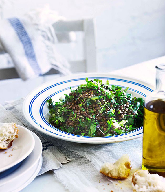Lenting and coriander salad recipe by George Calombaris via Gourmet Traveller