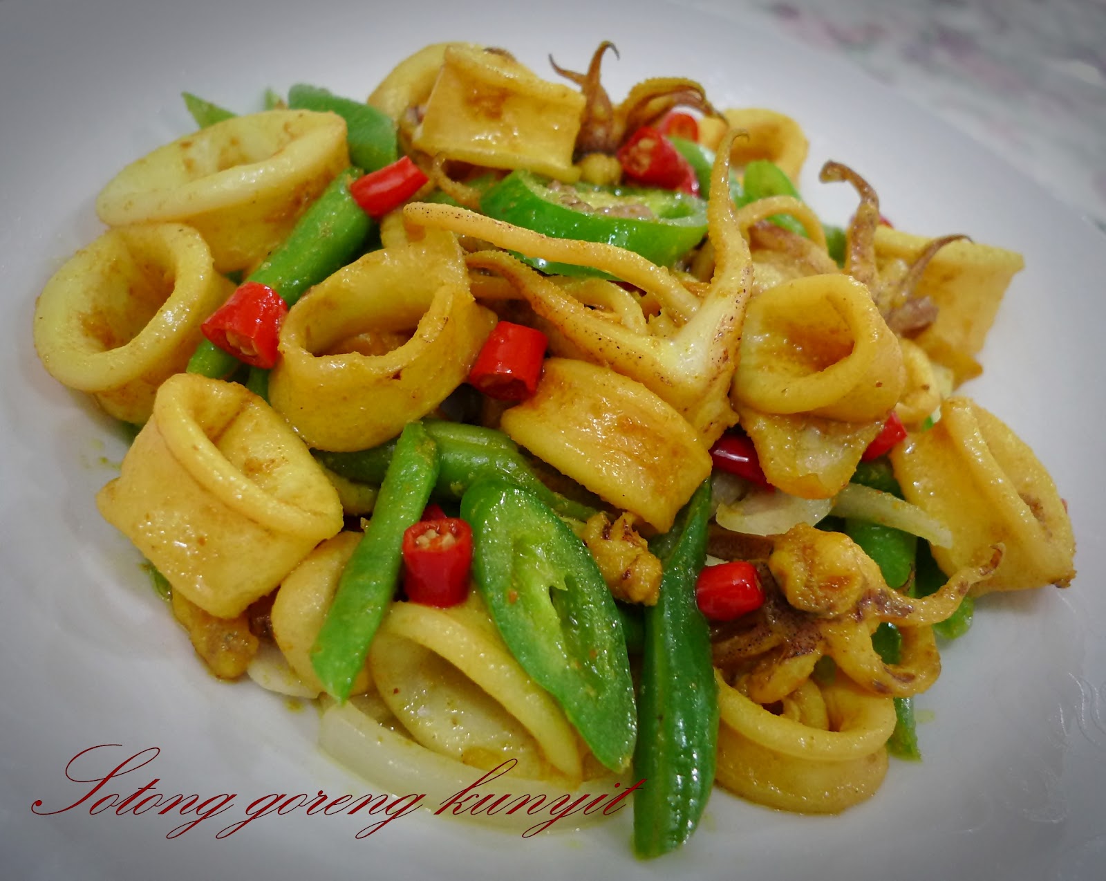 Resepi Sotong Goreng Kunyit Che Nom  Resepi Sotong Goreng Tepung