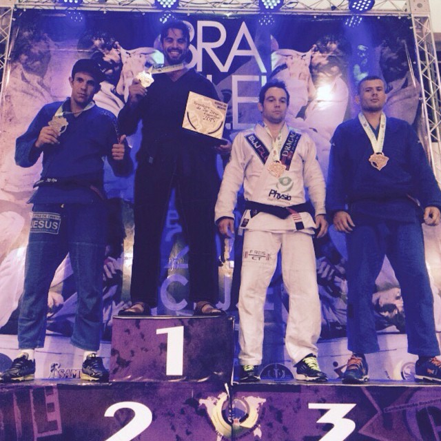 Em maio, Diego Galante foi Campeão Brasileiro de Jiu-Jitsu Esportivo. Foto: Arquivo pessoal