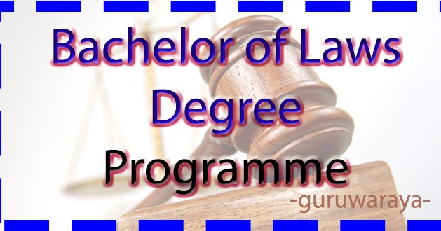 Bachelor of Laws Degree Programme Teacher