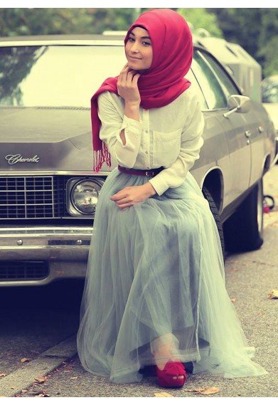 Fashion Hijab Makin Imut dengan Rok  Tutu 