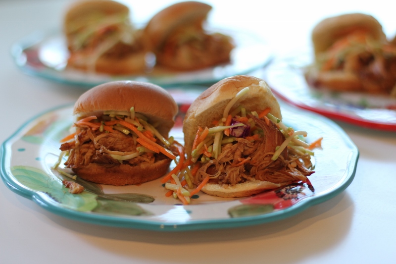 The Chronicles of Ruthie Hart Asian Inspired Pulled Chicken Sandwiches