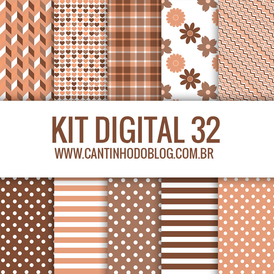 KIT DE PAPEIS DIGITAIS GRÁTIS PARA BAIXAR Cantinho do blog