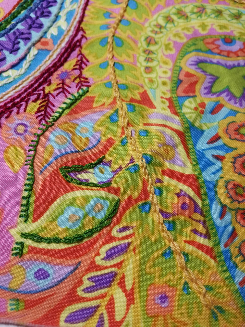 Quilting & Learning What a Combo! Slow stitching embroidery and a