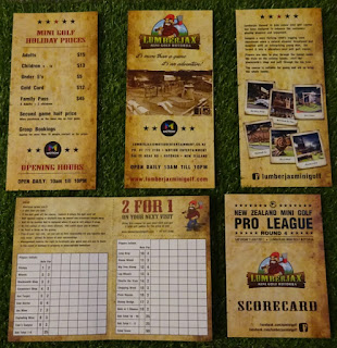 Leaflets and scorecards from Lumberjax Mini Golf Leaflets and scorecards from Lumberjax Mini Golf