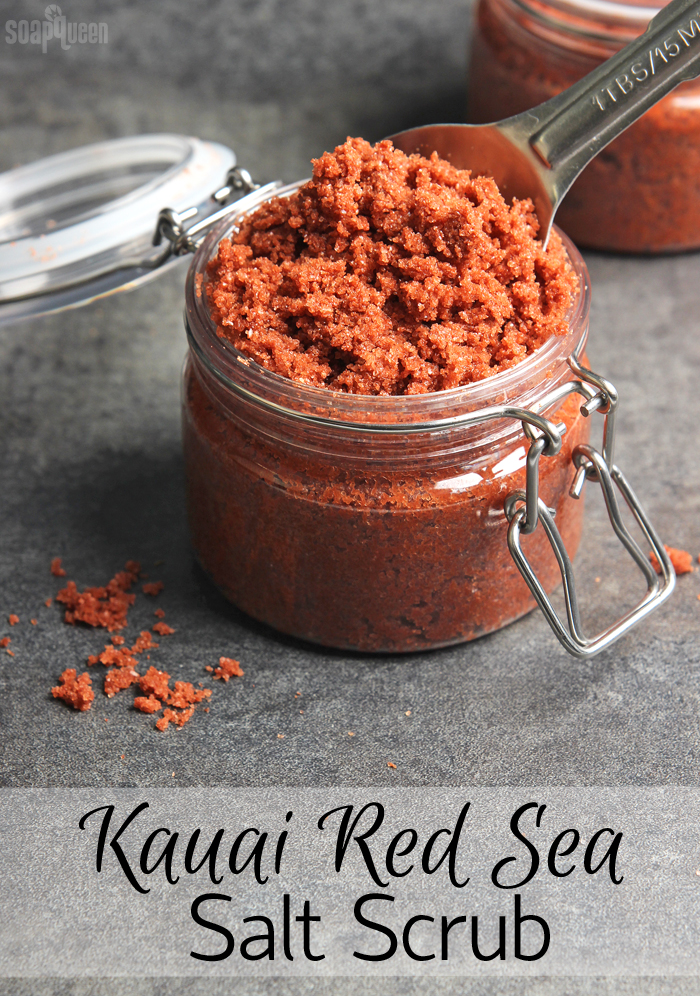 Making Scentz (aka Homemade Bath Products) Kauai Red Sea Salt Scrub DIY