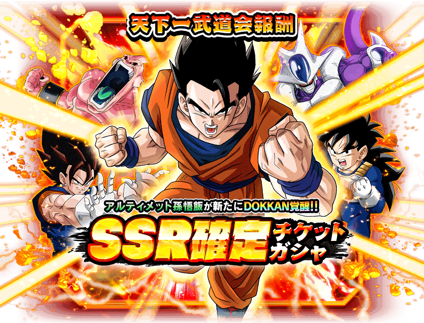 まったりゆったりドッカンバトル詳細解説 【2018/10/19版】天下一武道会報酬SSRチケットガシャ まったりゆったりドッカンバトル詳細解説 【2018/10/19版】天下一武道会報酬SSRチケットガシャ
