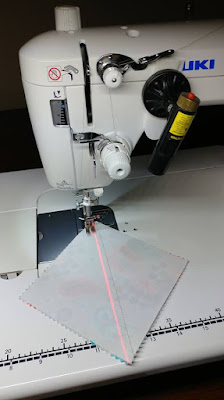 Using a laser to sew HSTs