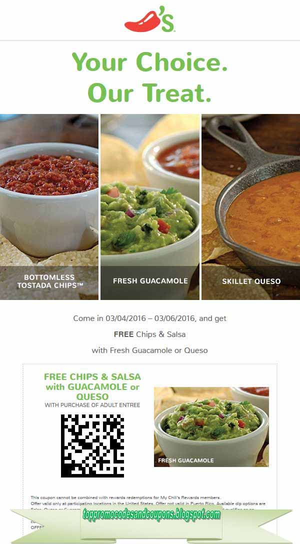 Free Promo Codes and Coupons 2021 Chili's Coupons